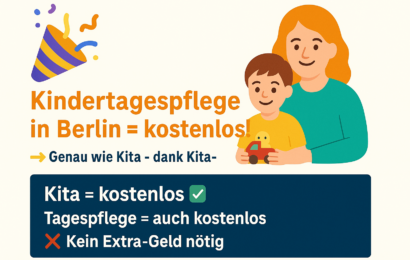 Beitragsfreie Kindertagespflege in Berlin – Förderung durch das Jugendamt
