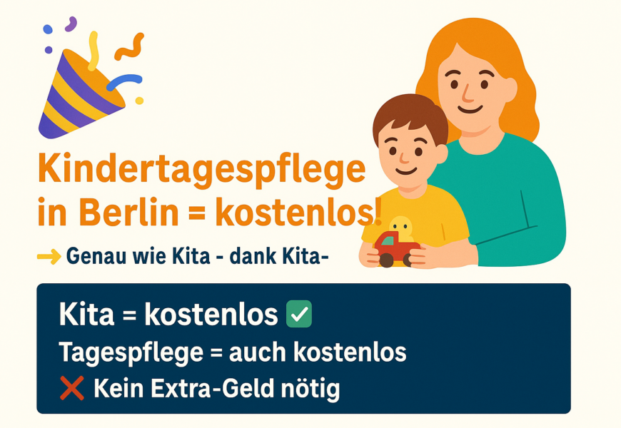 Beitragsfreie Kindertagespflege in Berlin – Förderung durch das Jugendamt