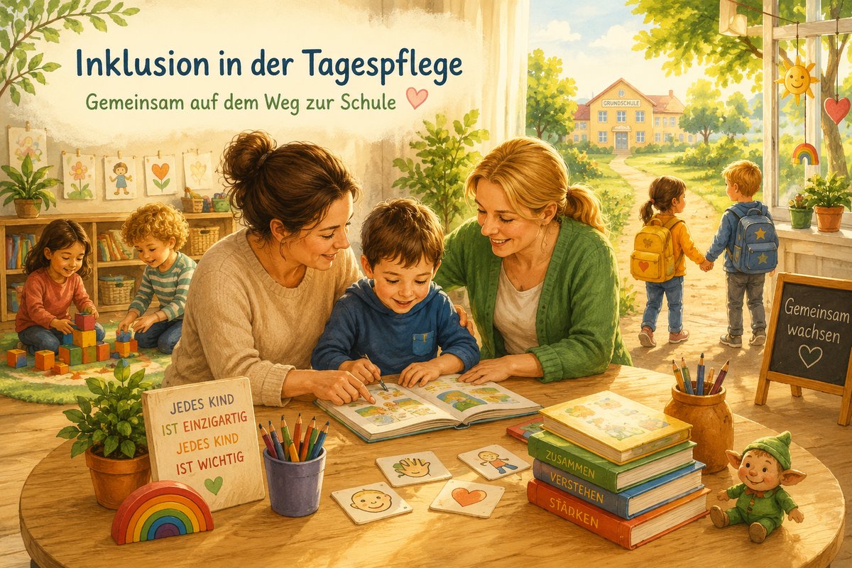 Zwei Tagesmütter begleiten ein Kind mit Autismus — Inklusion in der Kindertagespflege